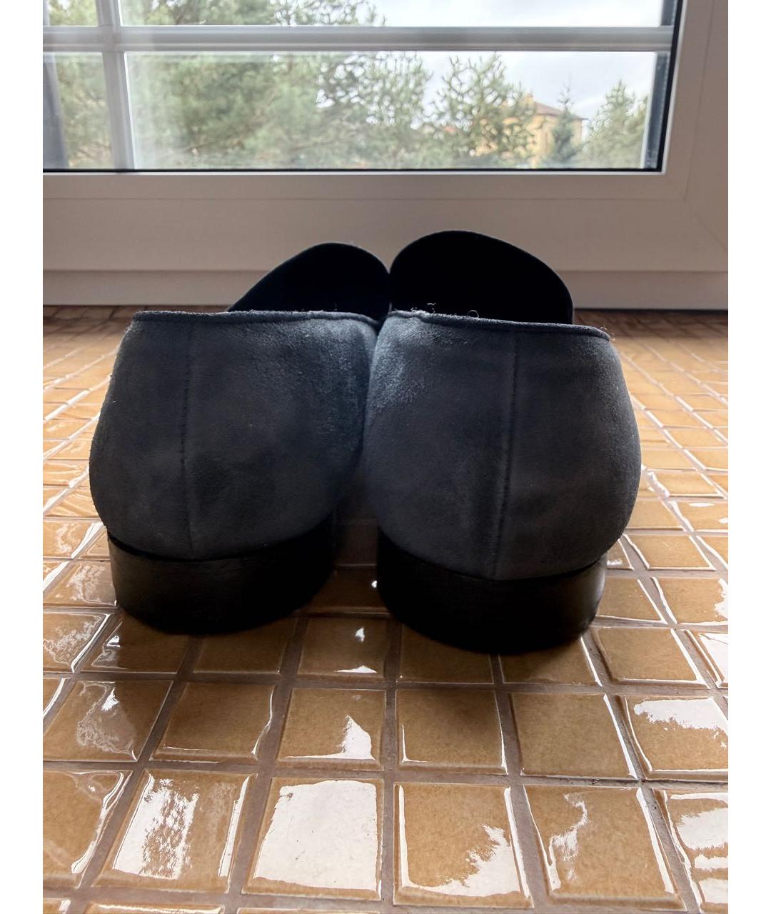 BILLIONAIRE Синие замшевые лоферы, фото 4
