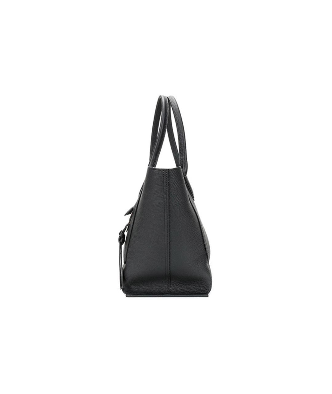 LONGCHAMP Черная кожаная сумка через плечо, фото 3