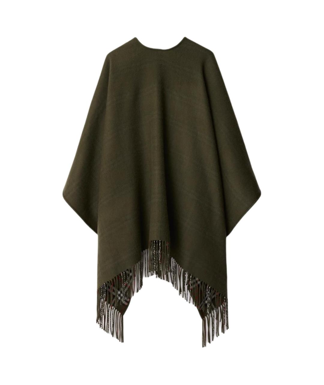 BURBERRY Коричневый шерстяной платок, фото 2