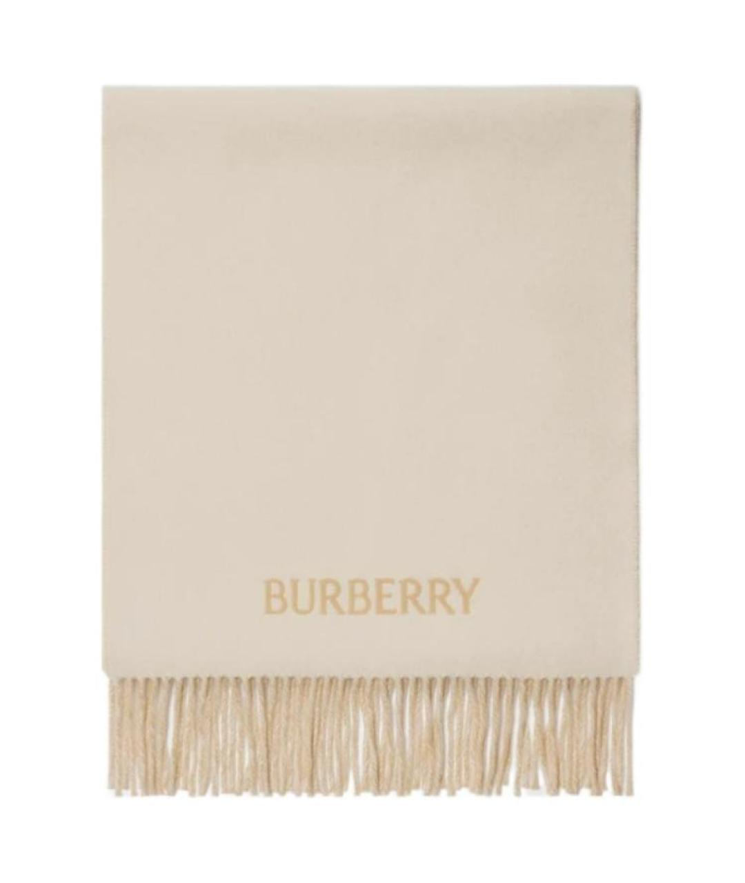 BURBERRY Бежевый шарф, фото 2