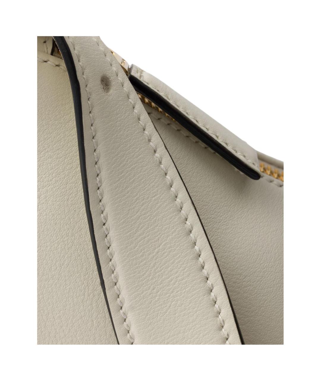 PRADA Белая кожаная сумка через плечо, фото 6
