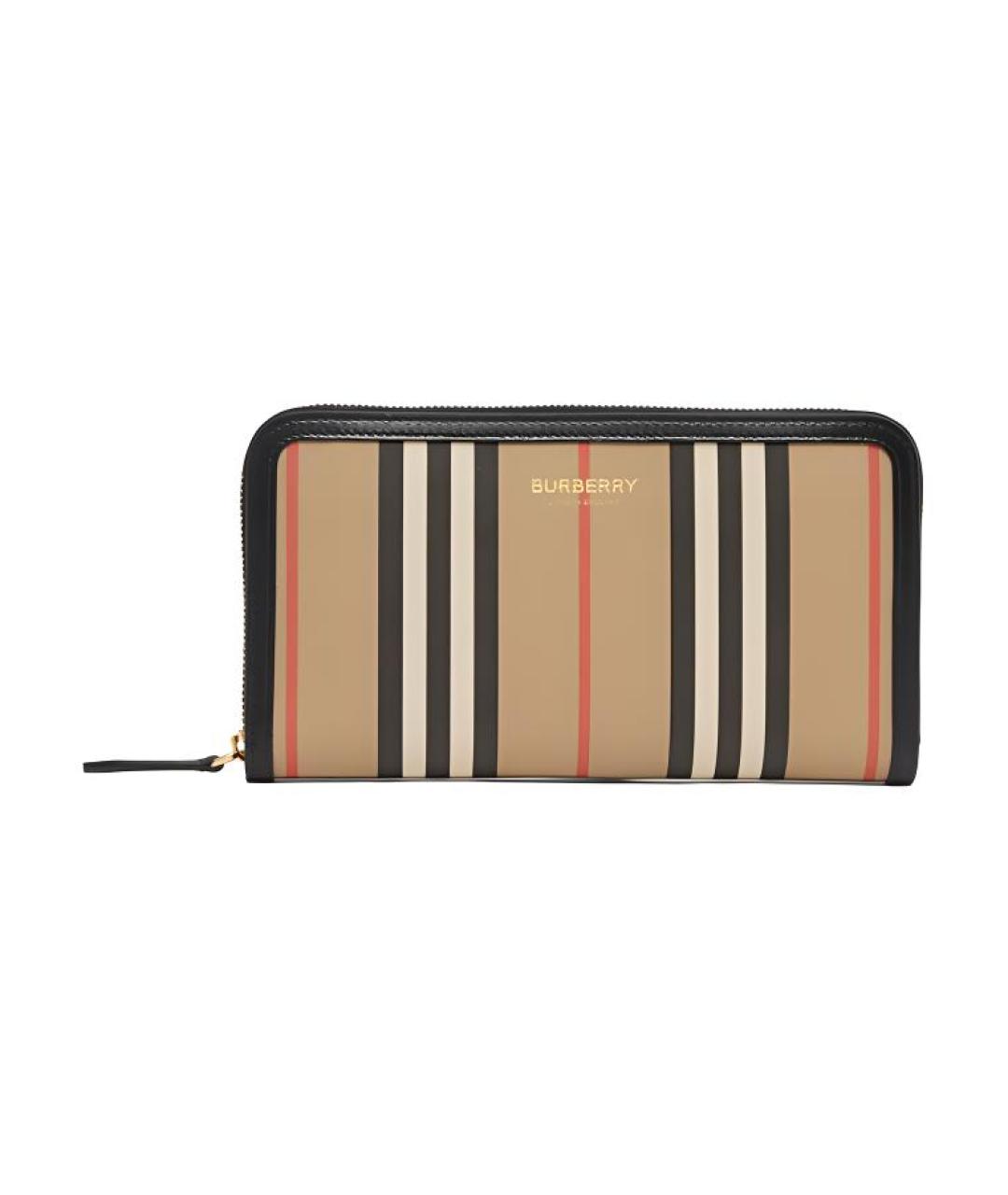 BURBERRY Коричневый кожаный кошелек, фото 2