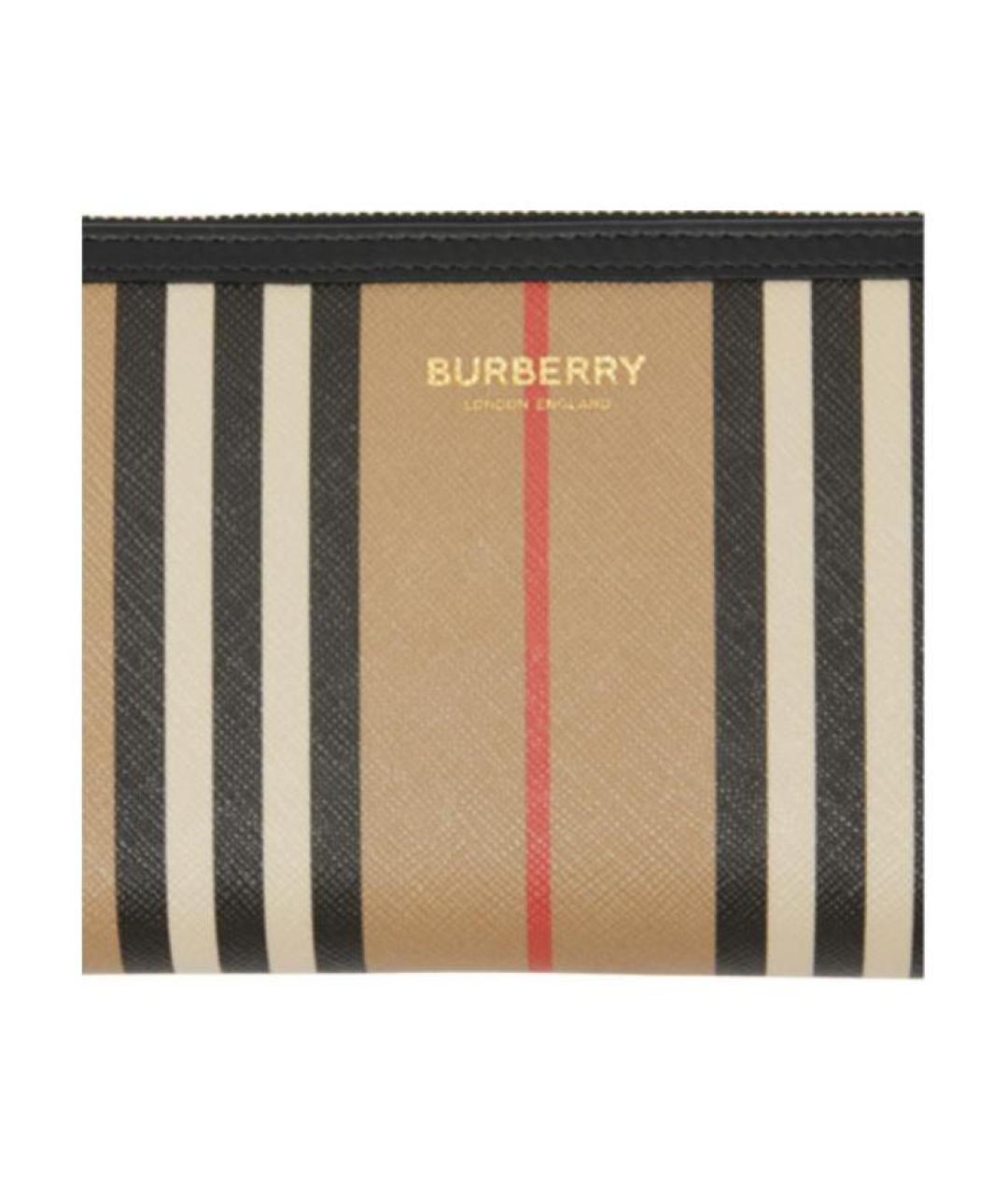 BURBERRY Коричневый кожаный кошелек, фото 5