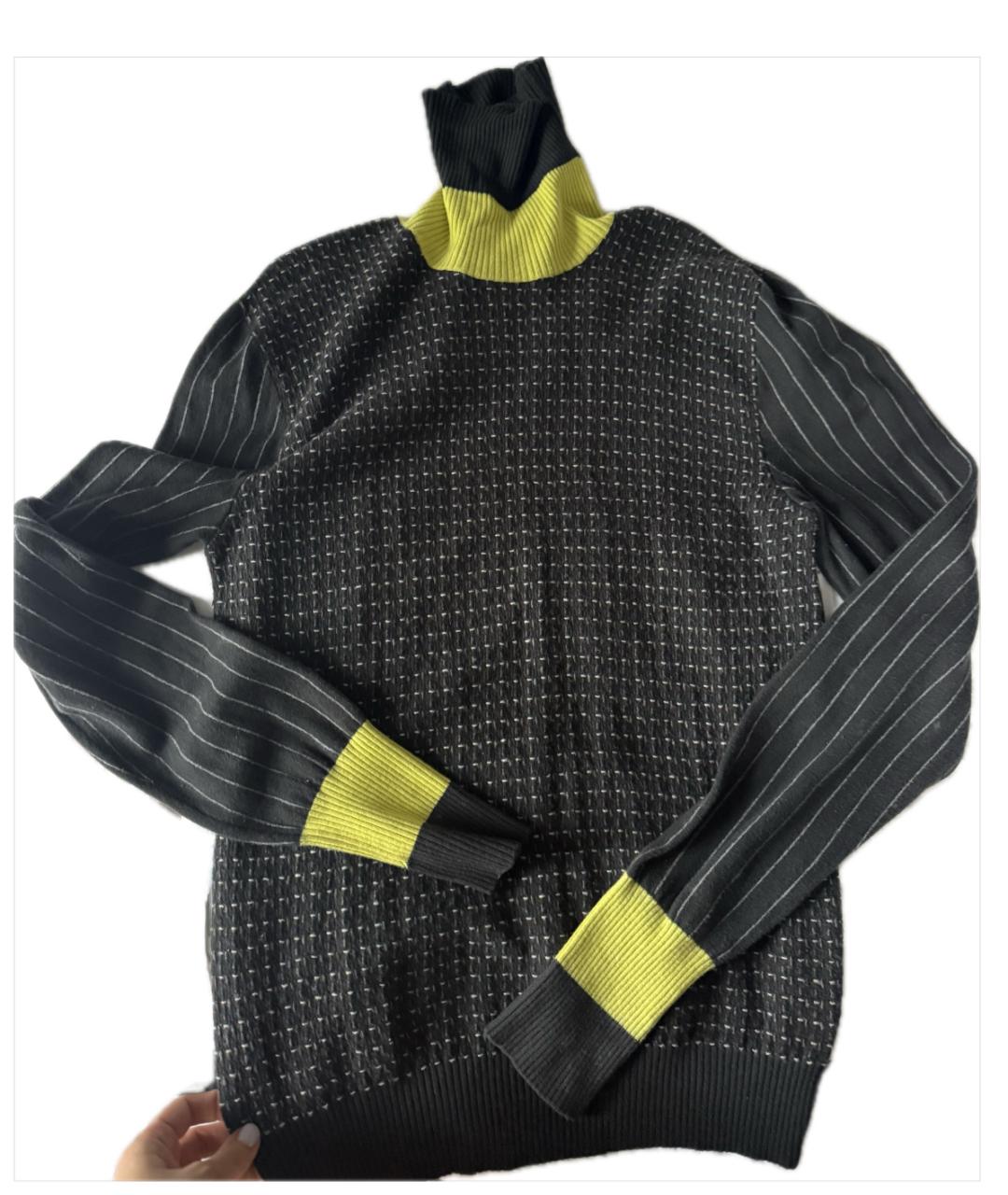 HERMES Серая шерстяная водолазка, фото 2