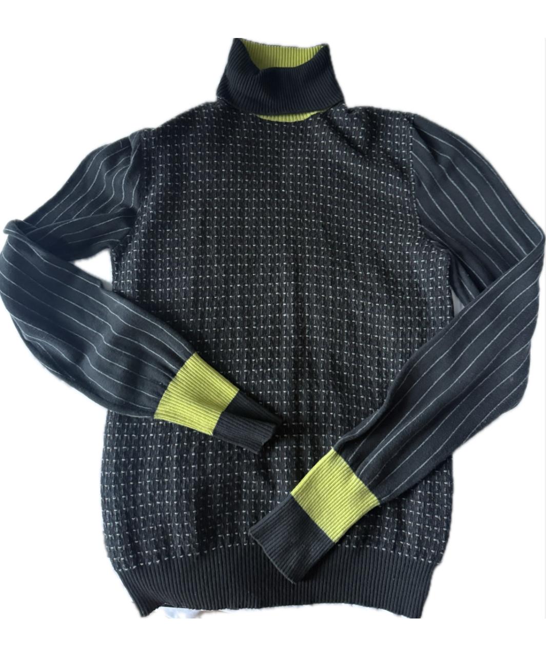 HERMES Серая шерстяная водолазка, фото 5