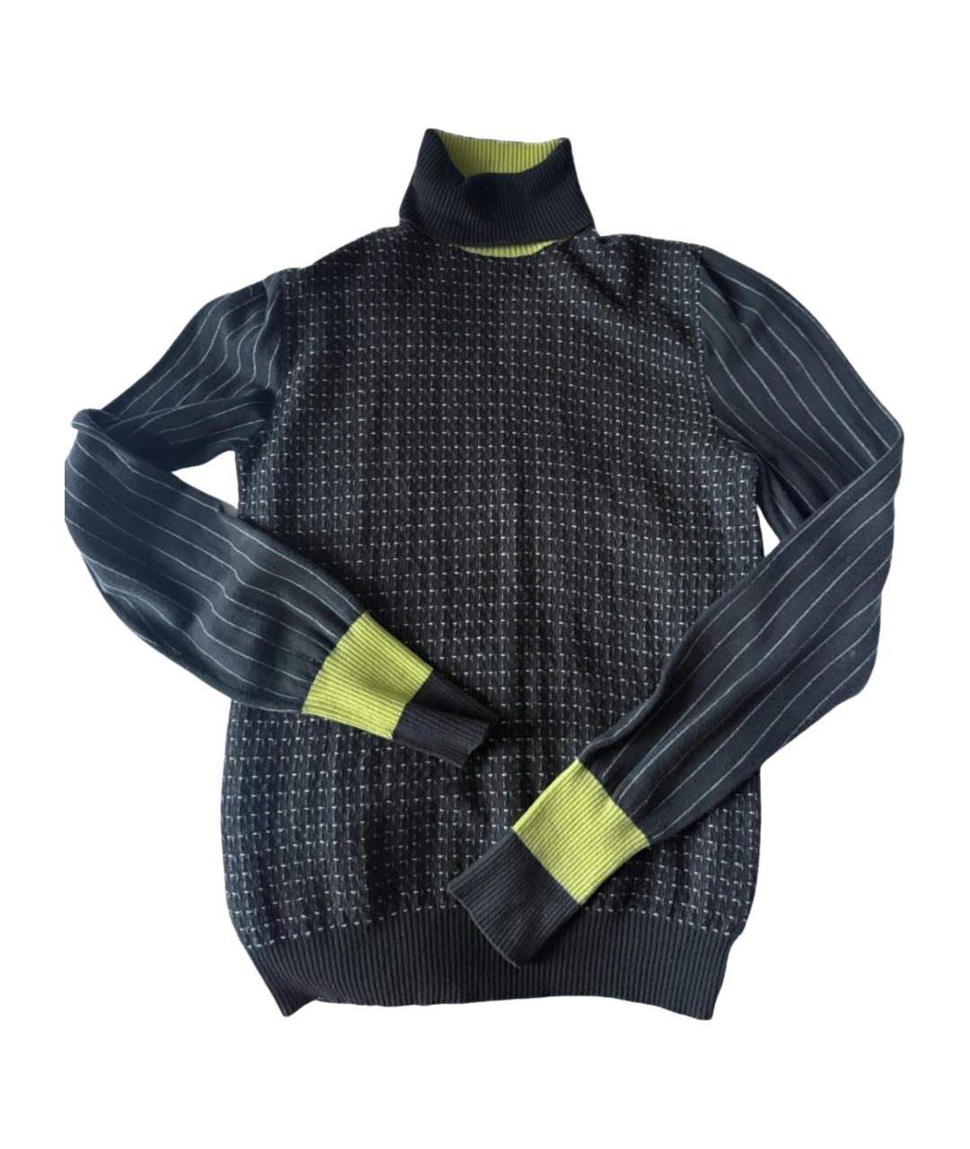 HERMES Серая шерстяная водолазка, фото 1