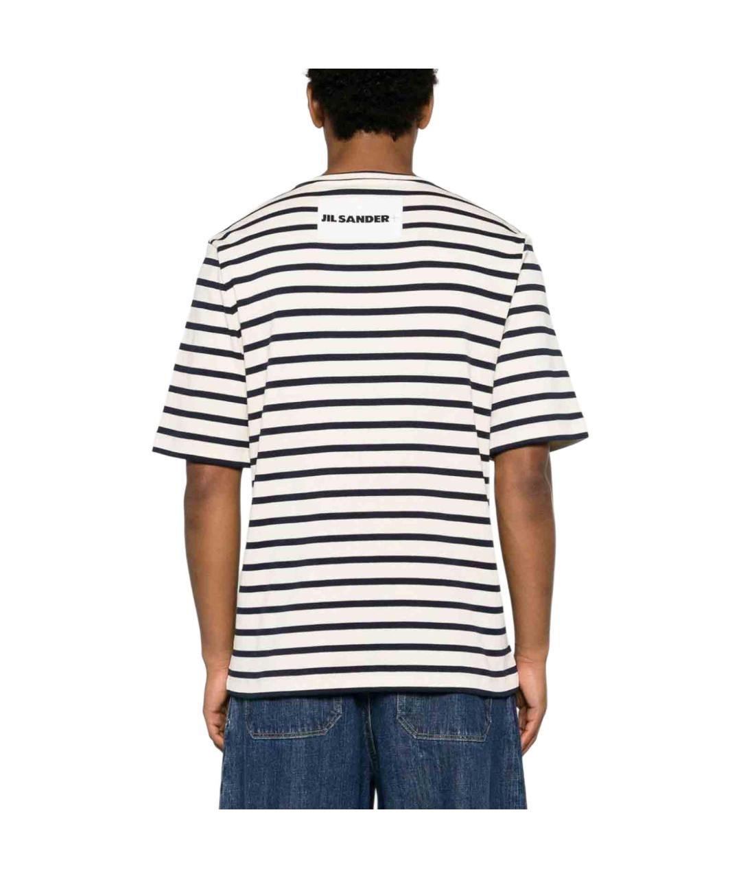 JIL SANDER Черная хлопковая футболка, фото 3