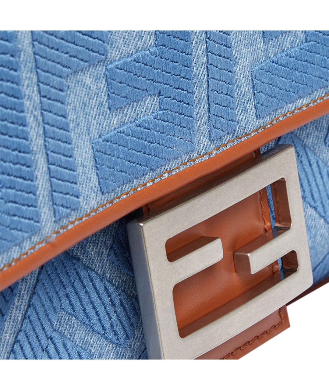 FENDI Синяя сумка через плечо, фото 5