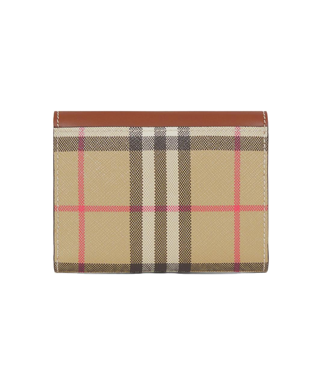 BURBERRY Коричневый кожаный кошелек, фото 3