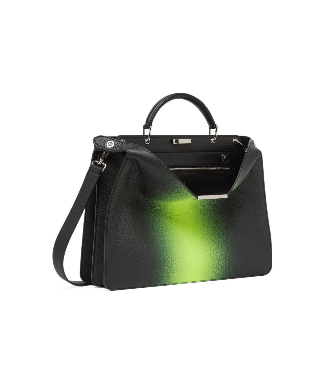 FENDI Зеленая кожаная сумка на плечо, фото 3