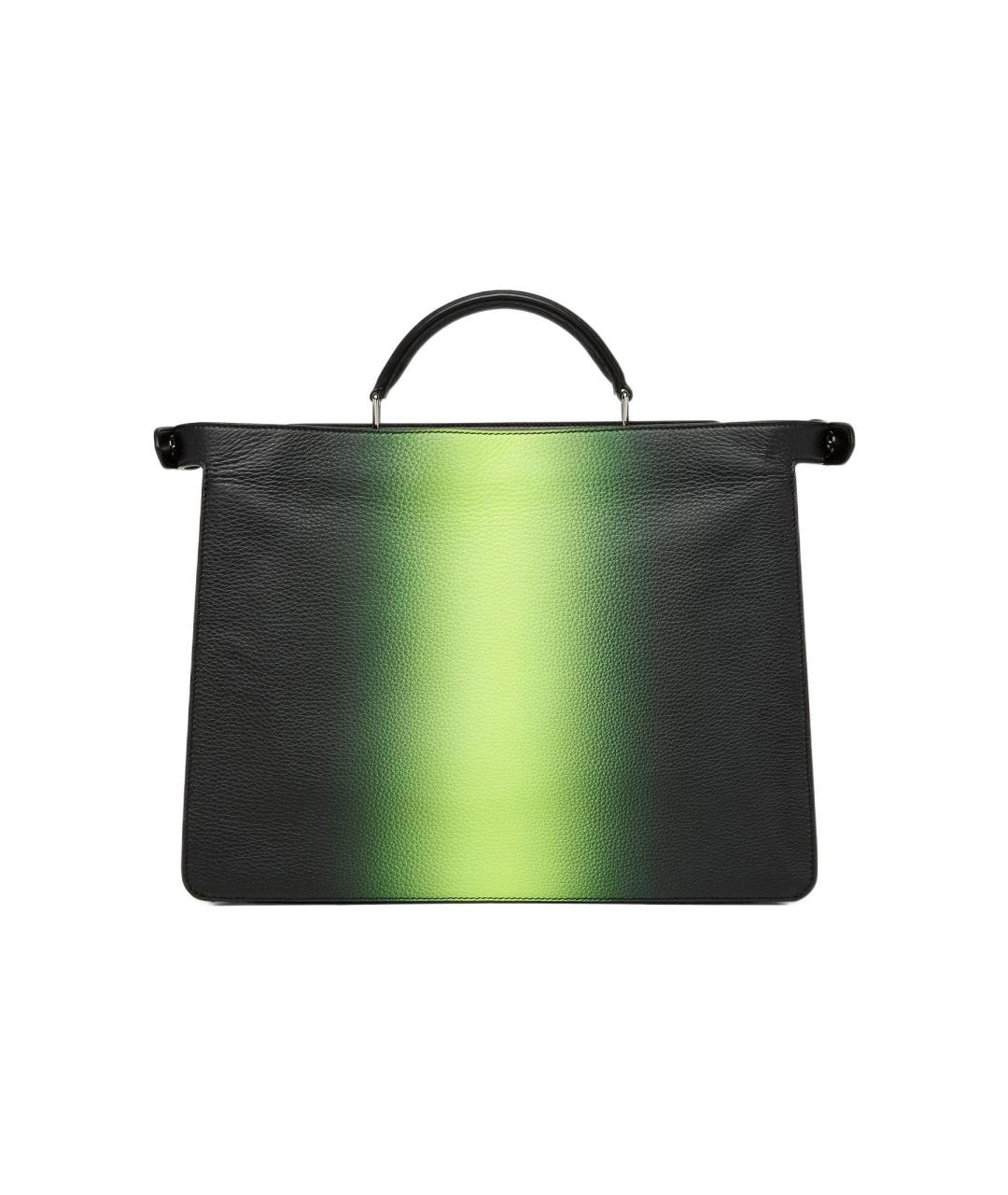 FENDI Зеленая кожаная сумка на плечо, фото 4