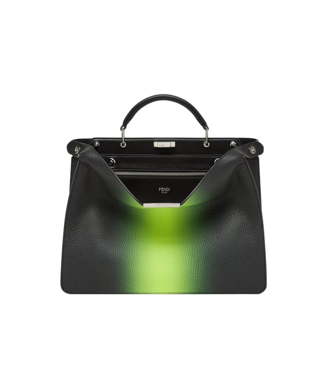 FENDI Зеленая кожаная сумка на плечо, фото 2