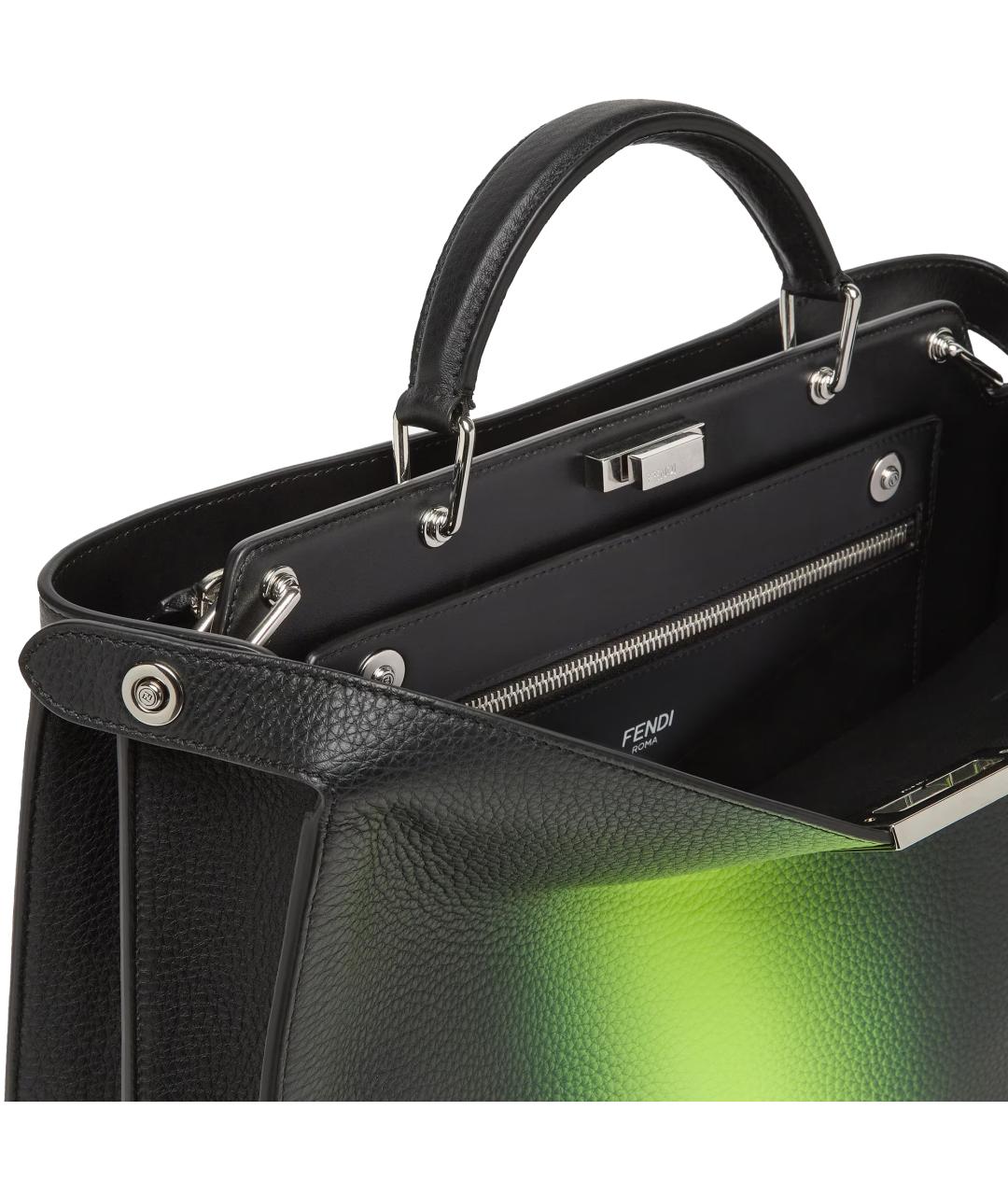 FENDI Зеленая кожаная сумка на плечо, фото 6