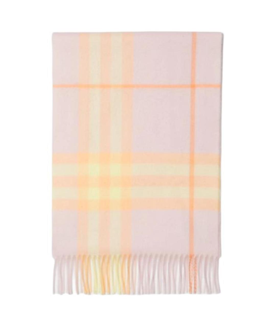 BURBERRY Розовый кашемировый шарф, фото 2