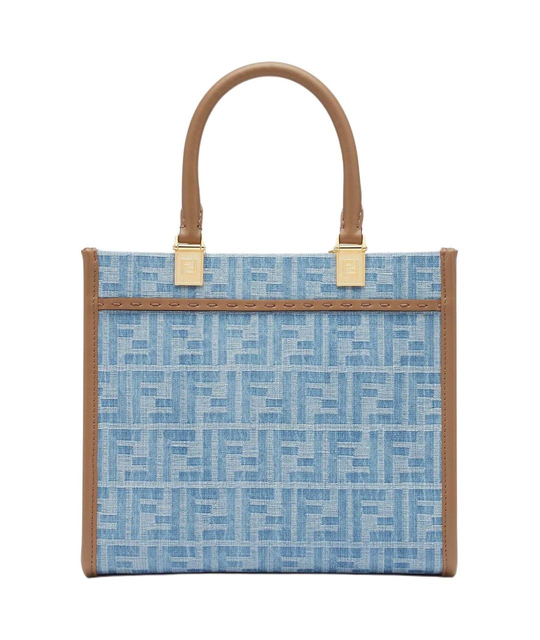 FENDI Голубая сумка через плечо, фото 3