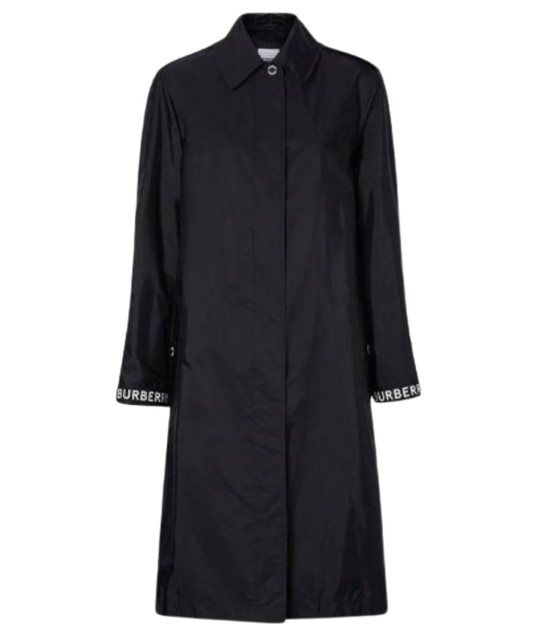 BURBERRY Черный хлопковый тренч/плащ, фото 1