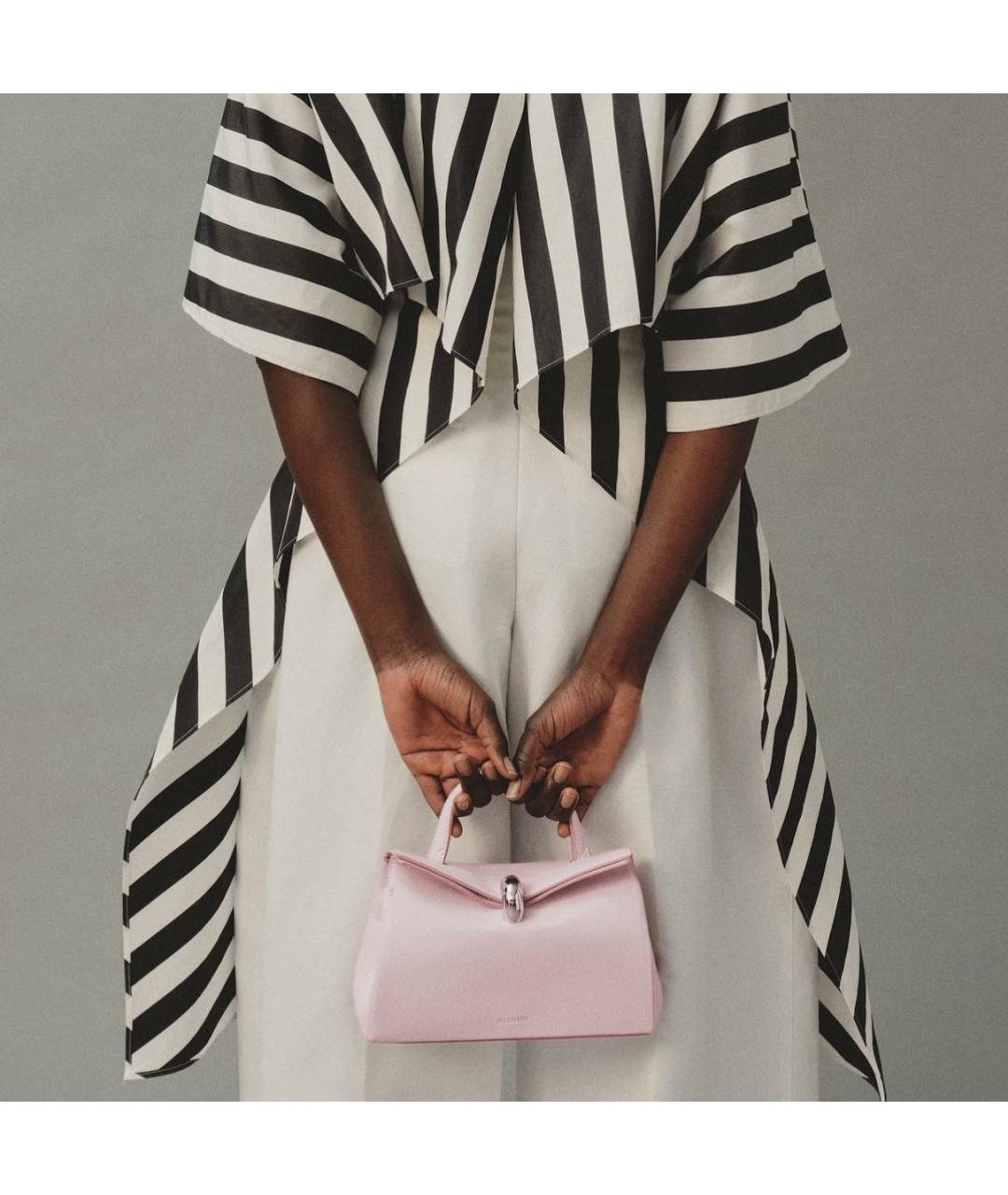 JACQUEMUS Розовая кожаная сумка через плечо, фото 2