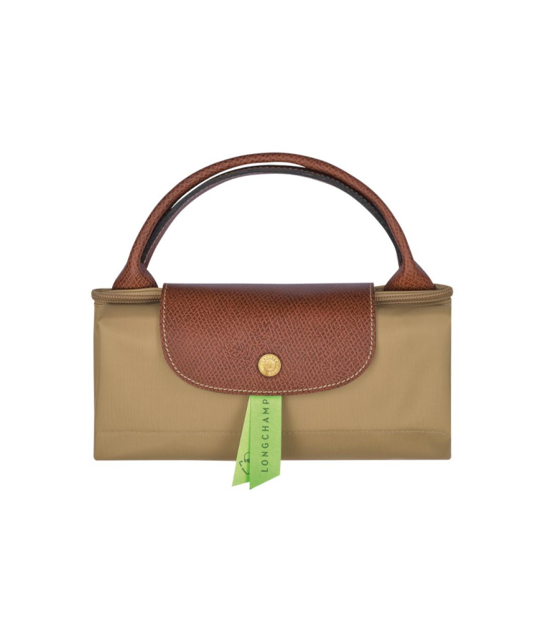 LONGCHAMP Бежевая сумка с короткими ручками, фото 4