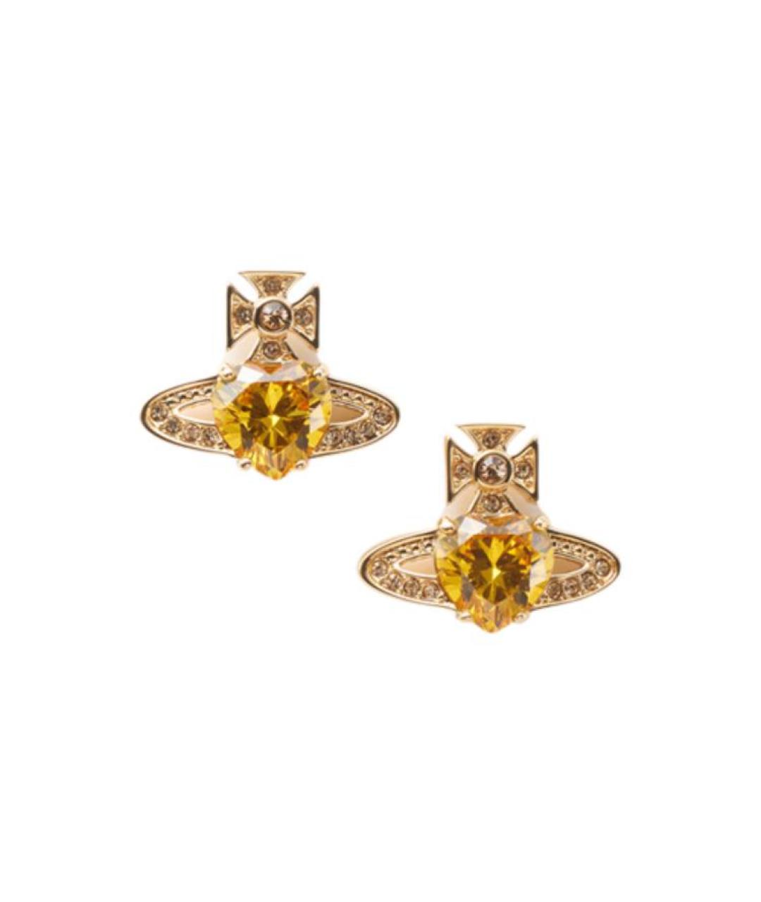 VIVIENNE WESTWOOD Золотые металлические серьги, фото 3