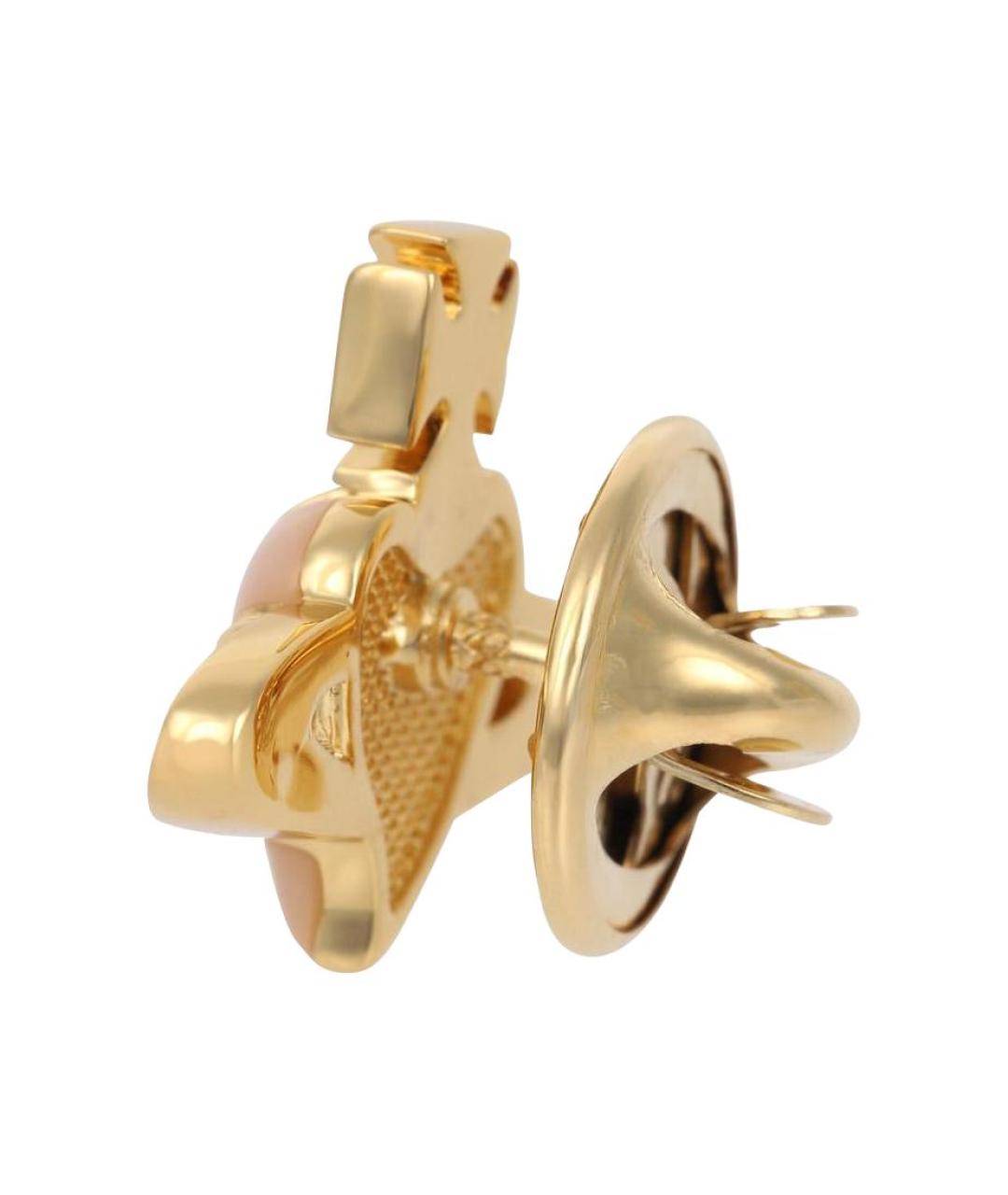 VIVIENNE WESTWOOD Золотые латунные серьги, фото 2