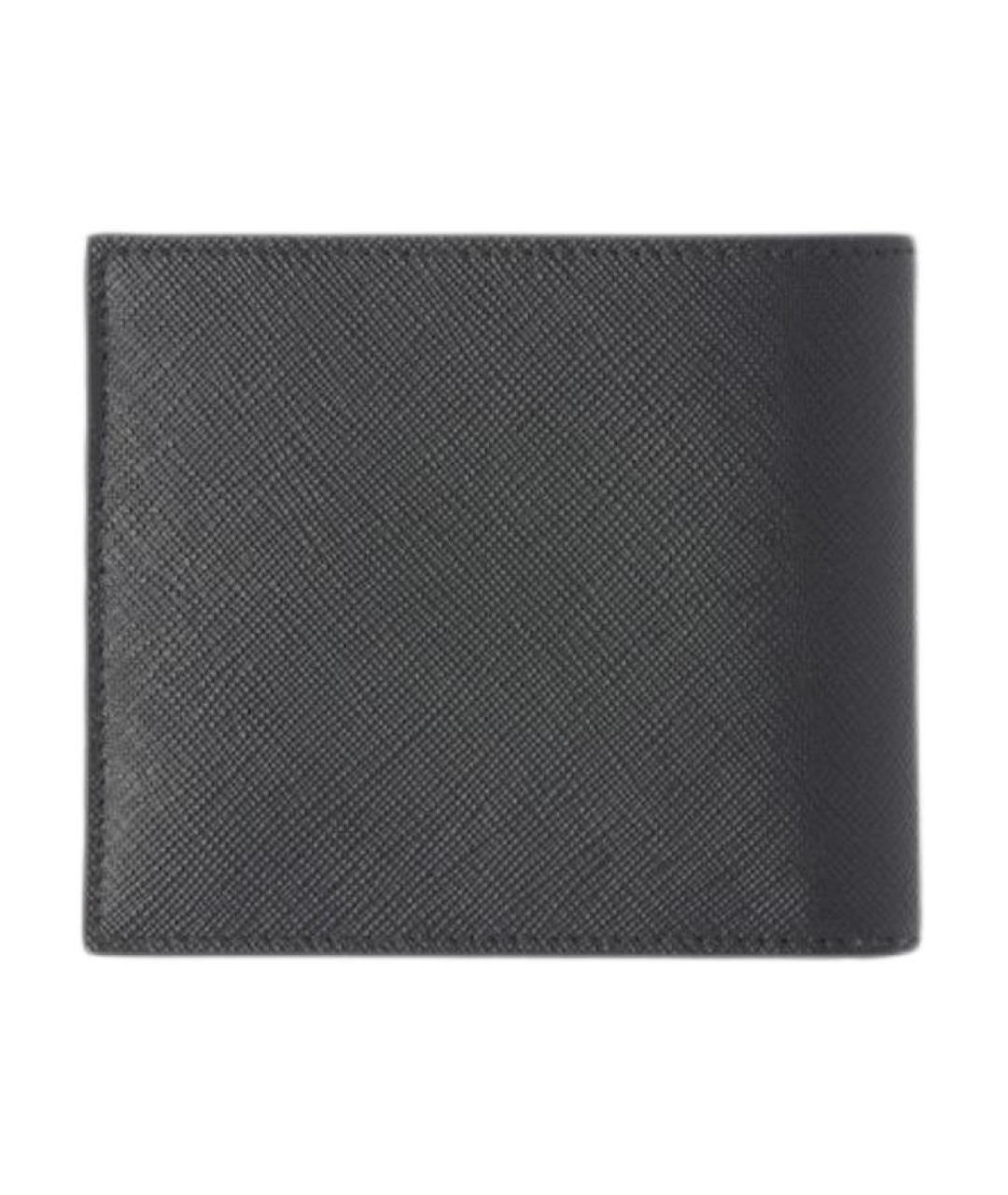 PRADA Черный кожаный кошелек, фото 2