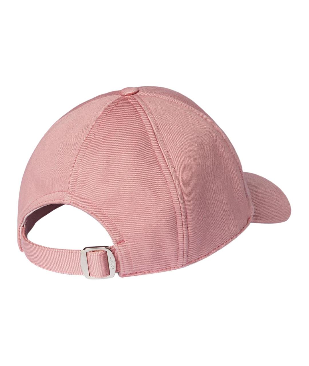 GUCCI Розовая хлопковая кепка/бейсболка, фото 3