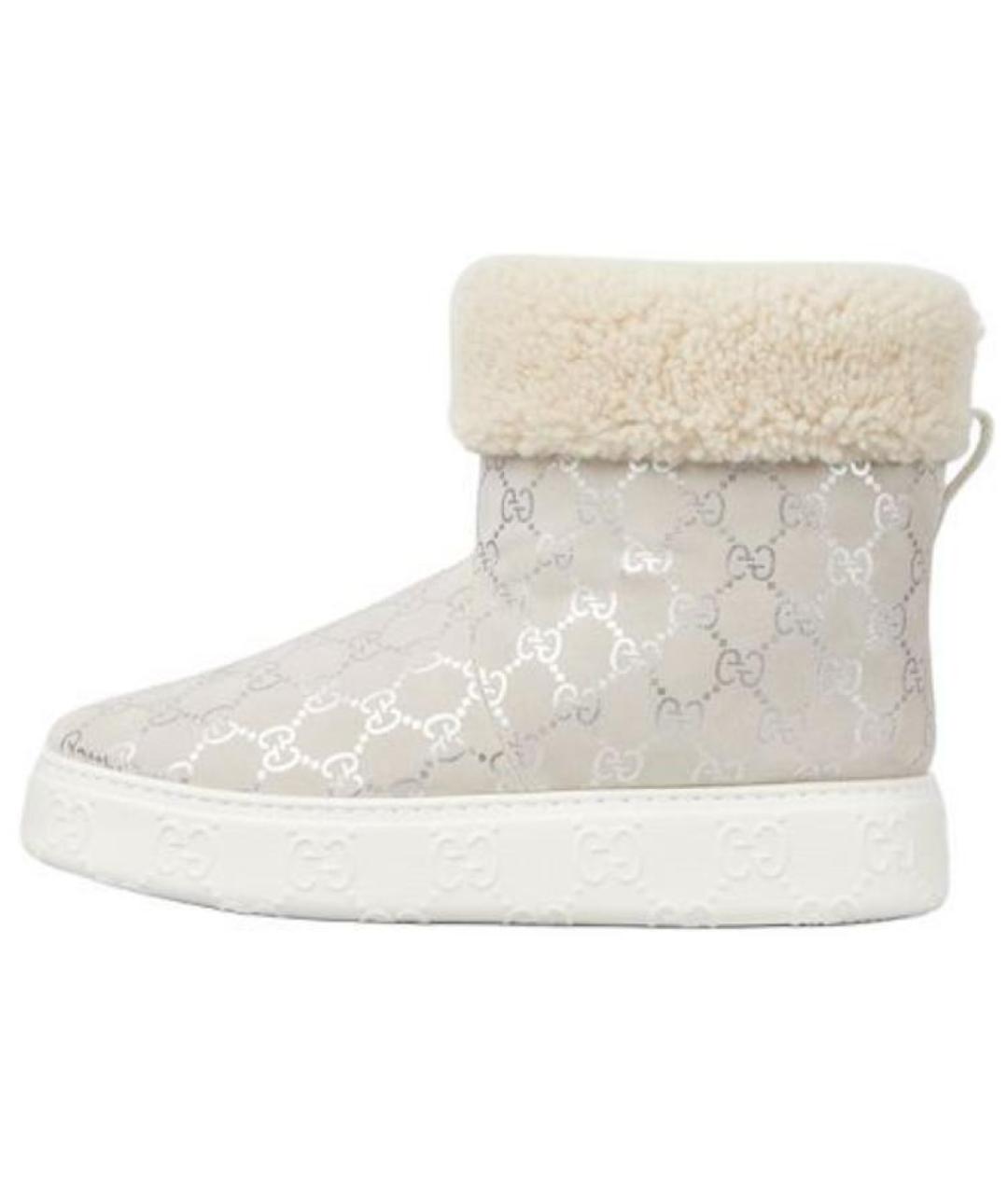 GUCCI Серые ботинки, фото 6