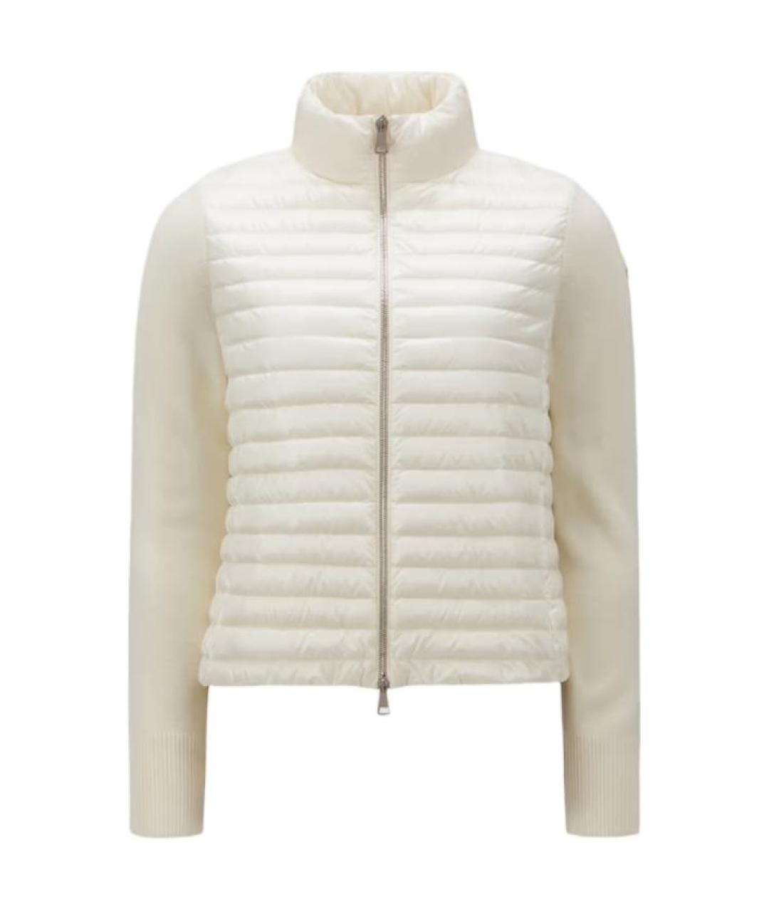 MONCLER Белая шерстяная куртка, фото 1