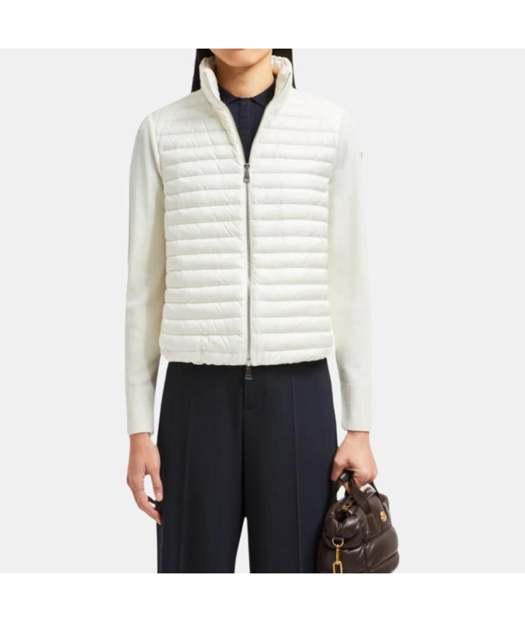 MONCLER Белая шерстяная куртка, фото 3