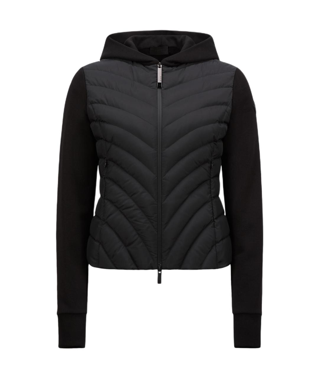 MONCLER Черный пуховик, фото 1