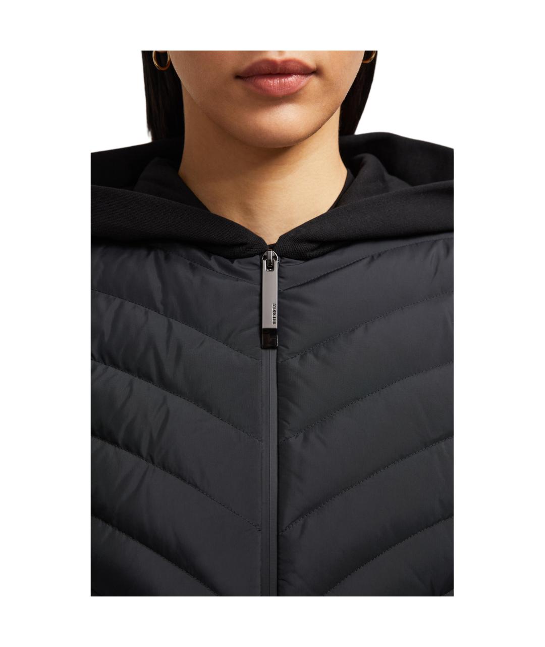 MONCLER Черный пуховик, фото 6