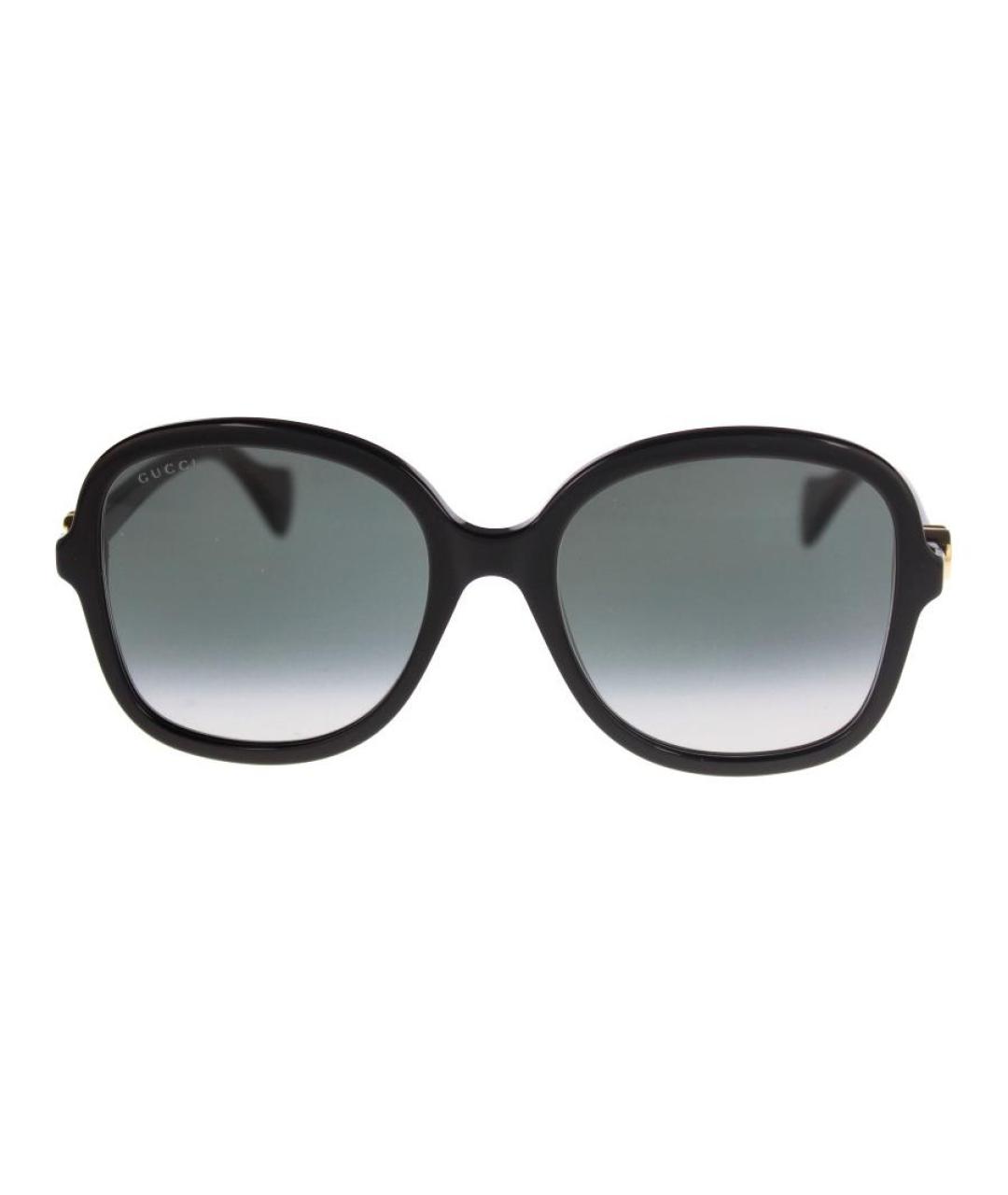 GUCCI Черные пластиковые солнцезащитные очки, фото 2