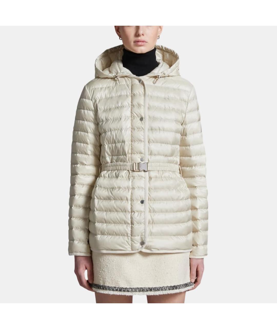 MONCLER Белый пуховик, фото 2