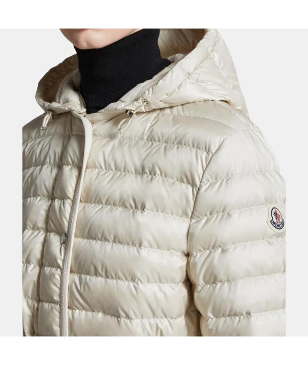 MONCLER Белый пуховик, фото 5