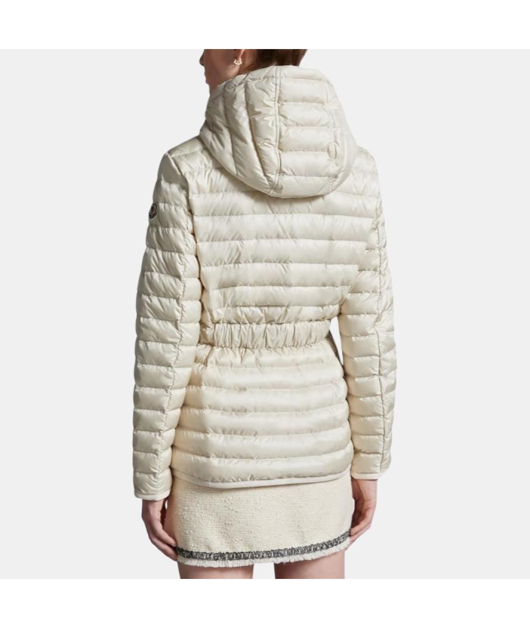 MONCLER Белый пуховик, фото 4
