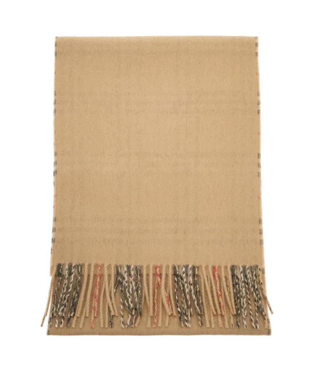 BURBERRY Бежевый кашемировый шарф, фото 2