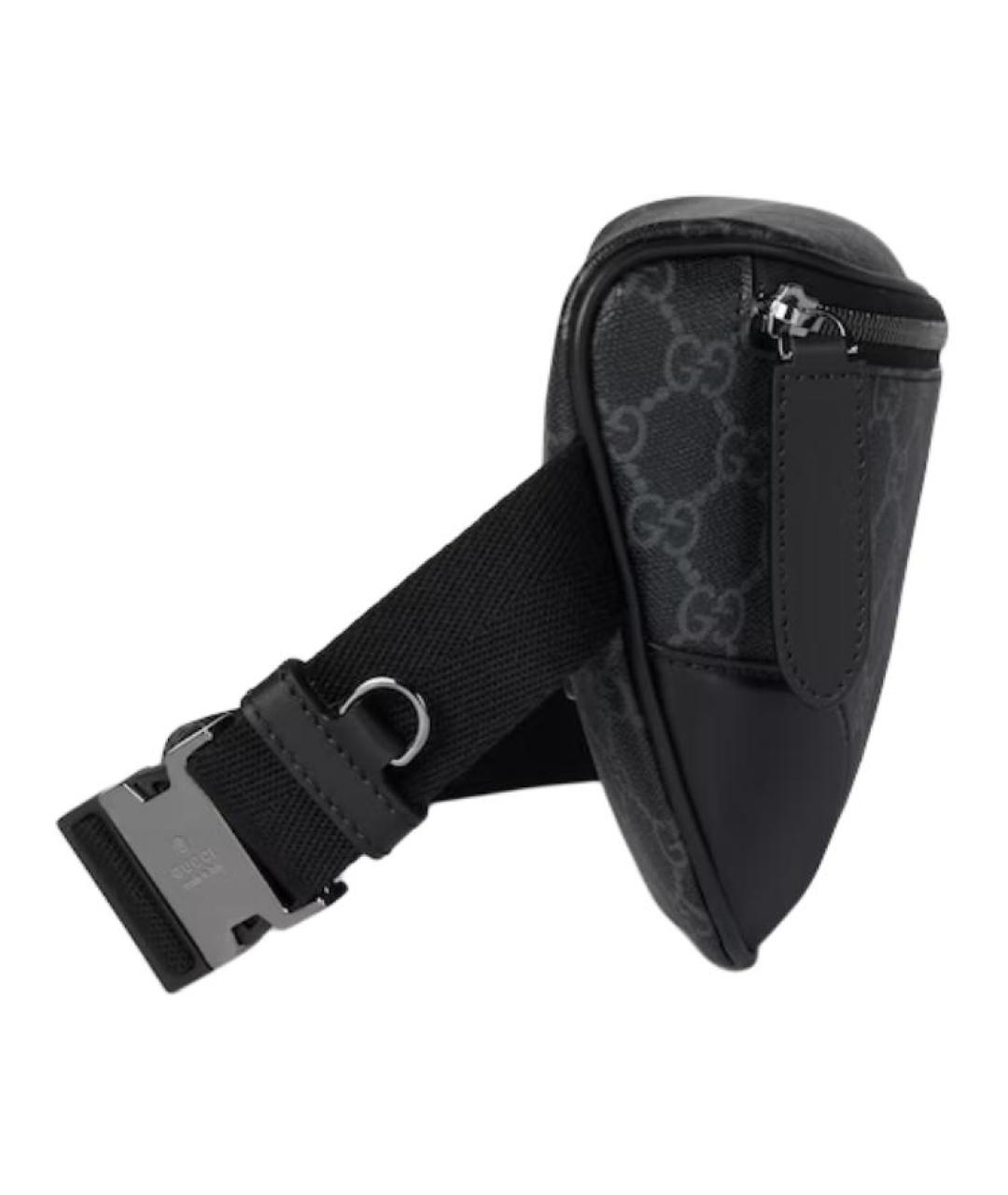 GUCCI Черная поясная сумка, фото 3
