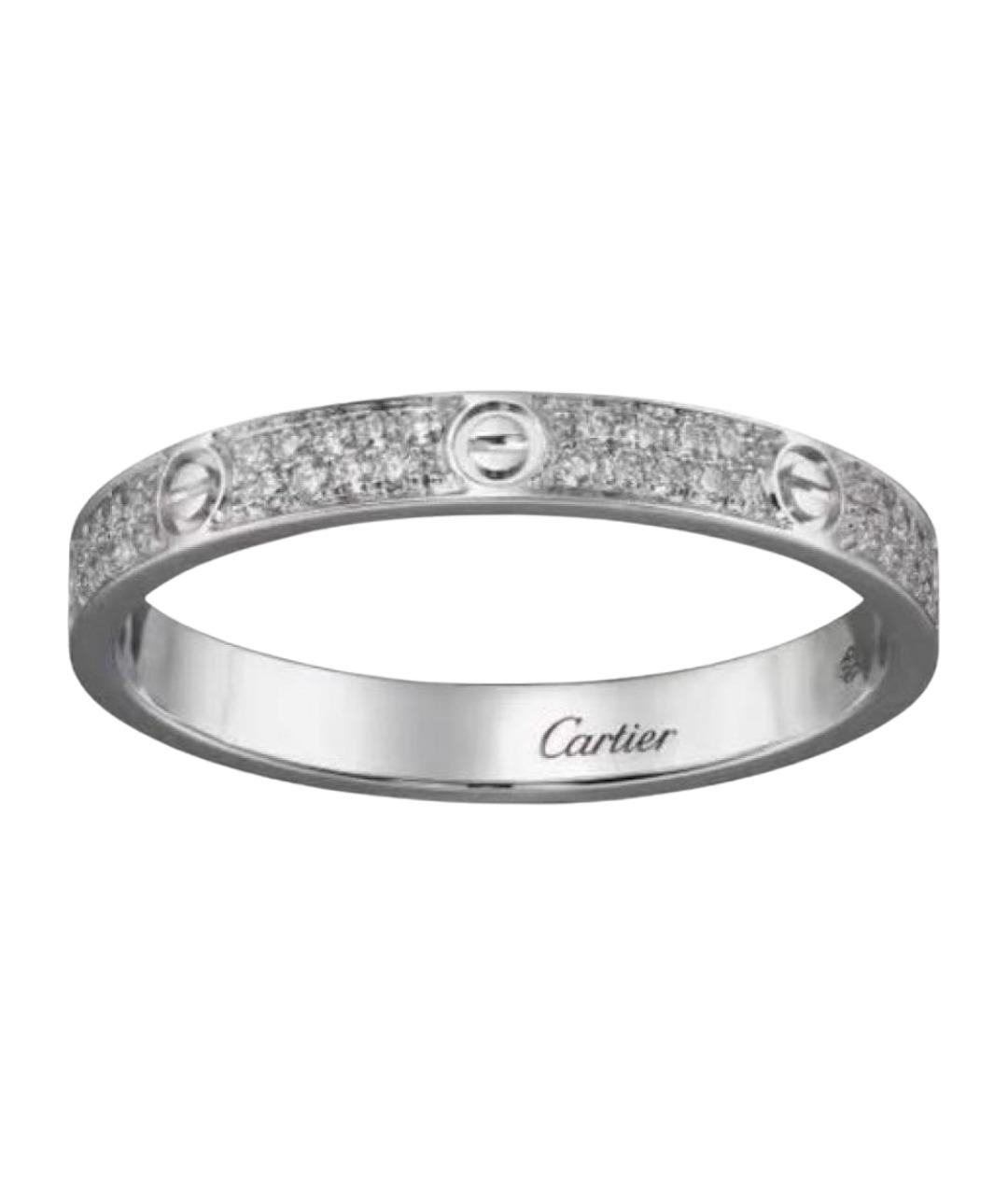 CARTIER Белое кольцо из белого золота, фото 1