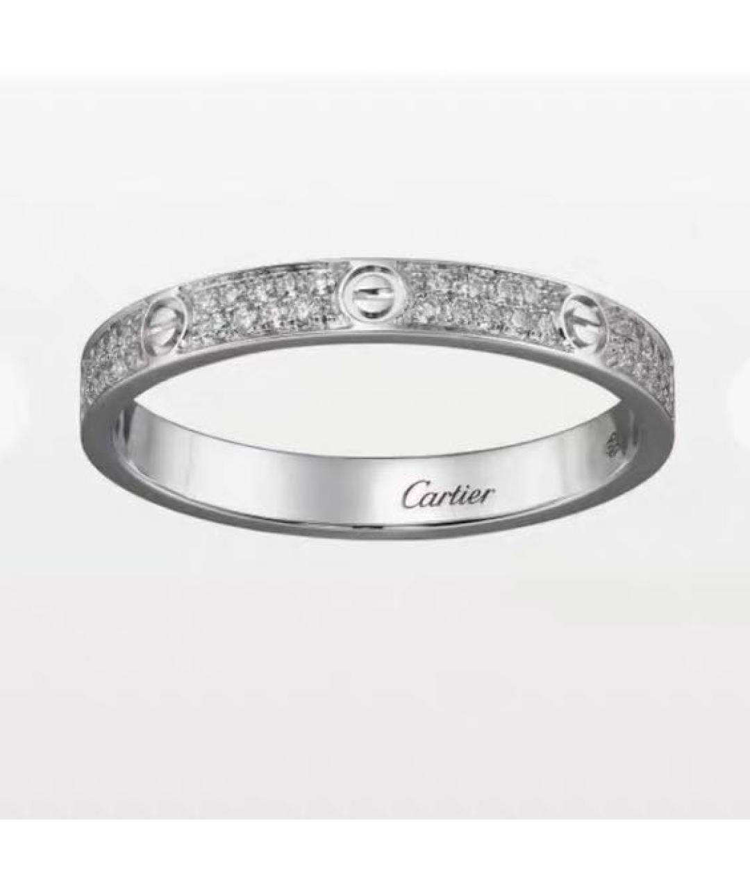 CARTIER Белое кольцо из белого золота, фото 7