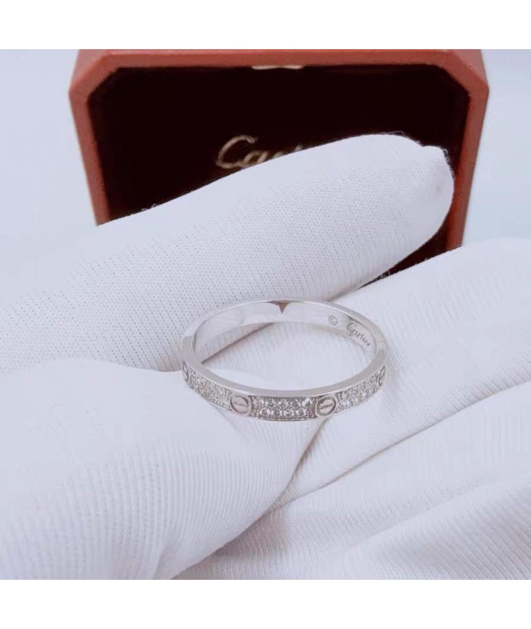 CARTIER Белое кольцо из белого золота, фото 6
