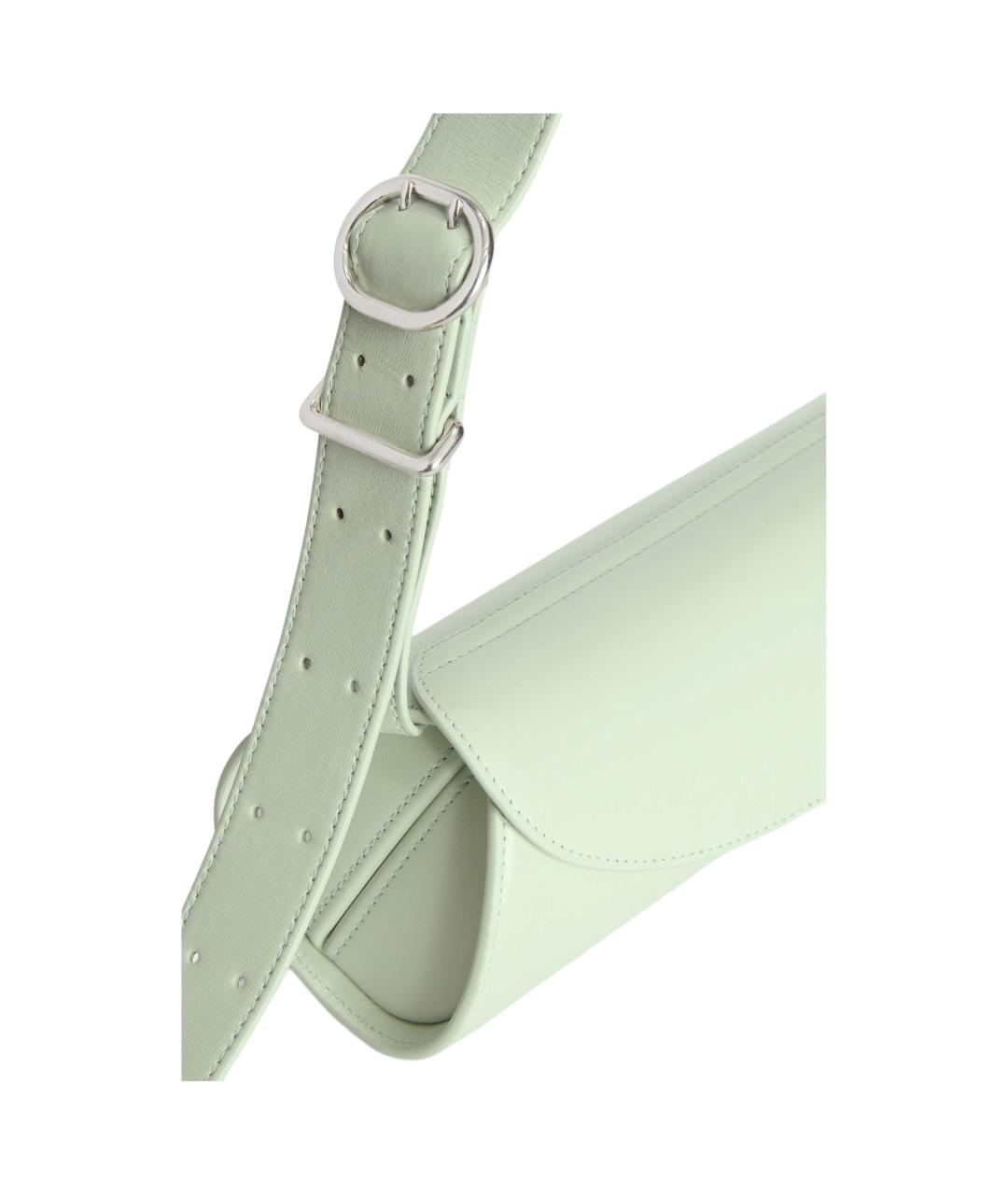 JIL SANDER Салатовая кожаная сумка через плечо, фото 3