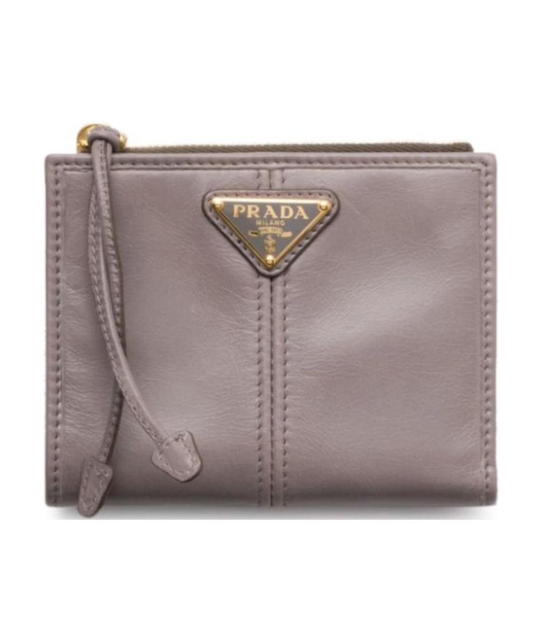 PRADA Коричневый кожаный кошелек, фото 1