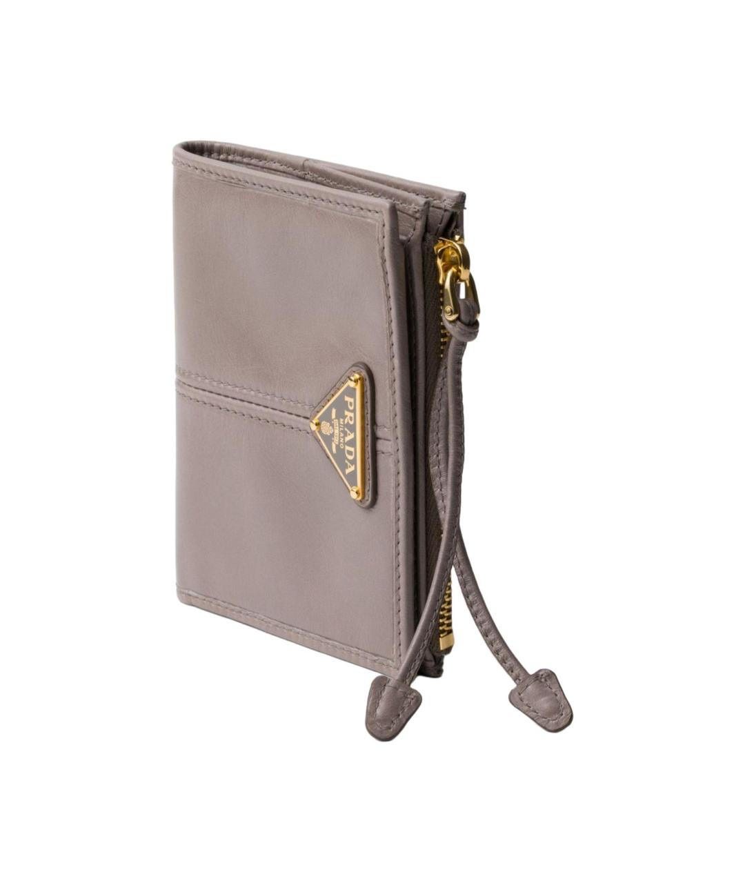 PRADA Коричневый кожаный кошелек, фото 2