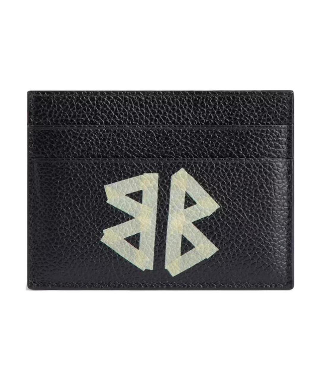 BALENCIAGA Черный кожаный кардхолдер, фото 1