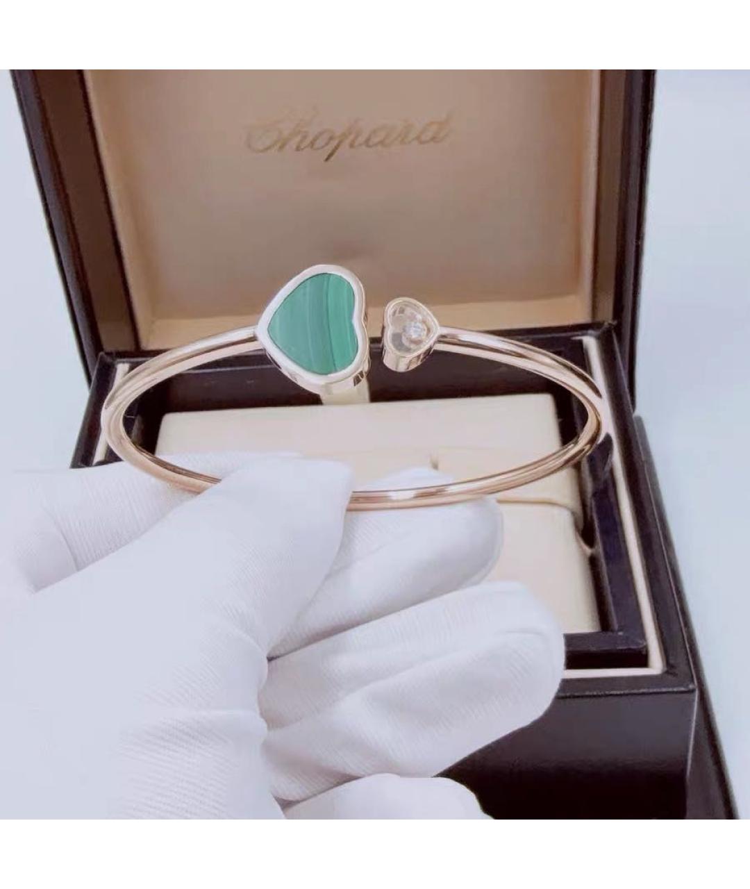 CHOPARD Зеленый браслет из розового золота, фото 3