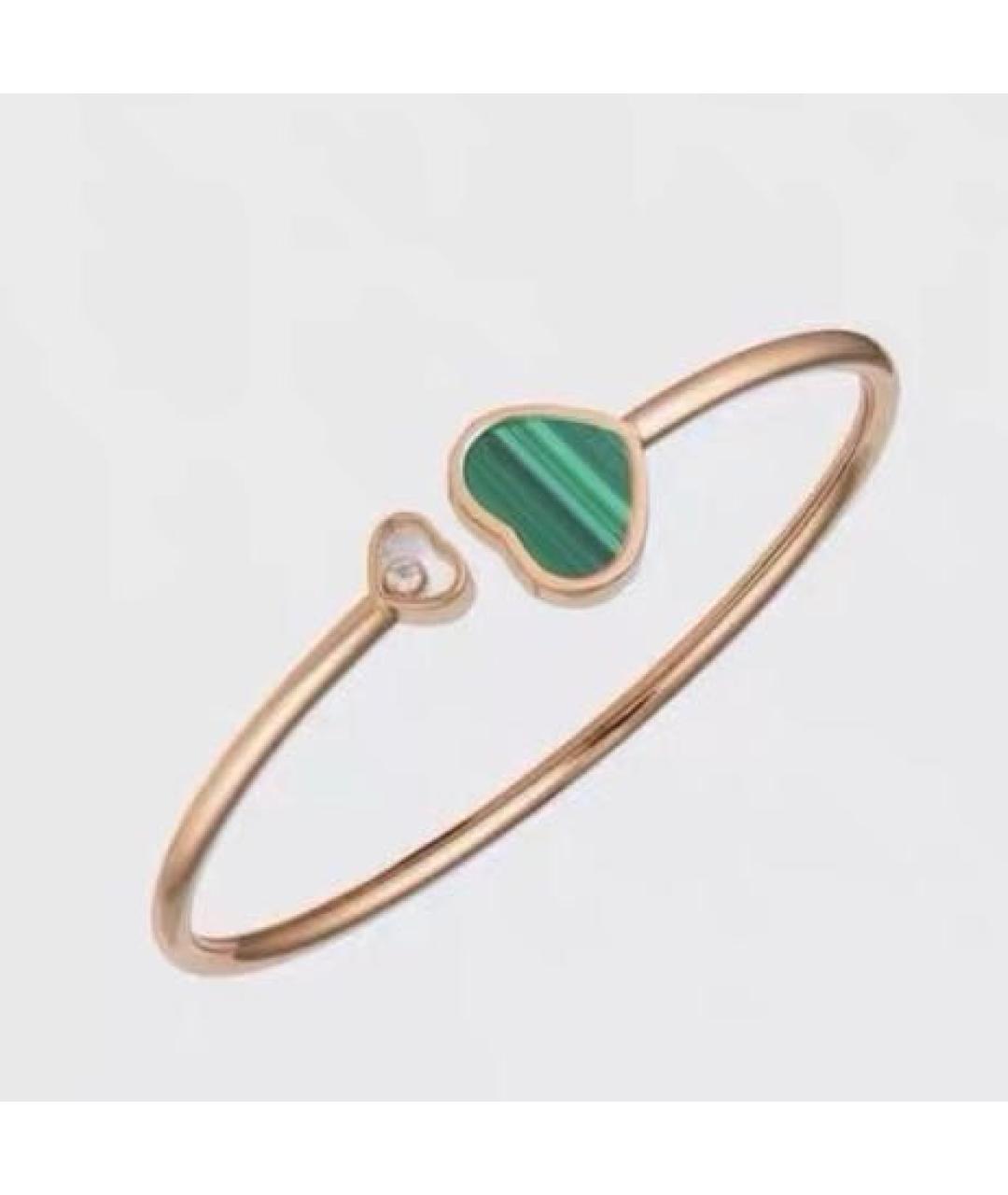 CHOPARD Зеленый браслет из розового золота, фото 7