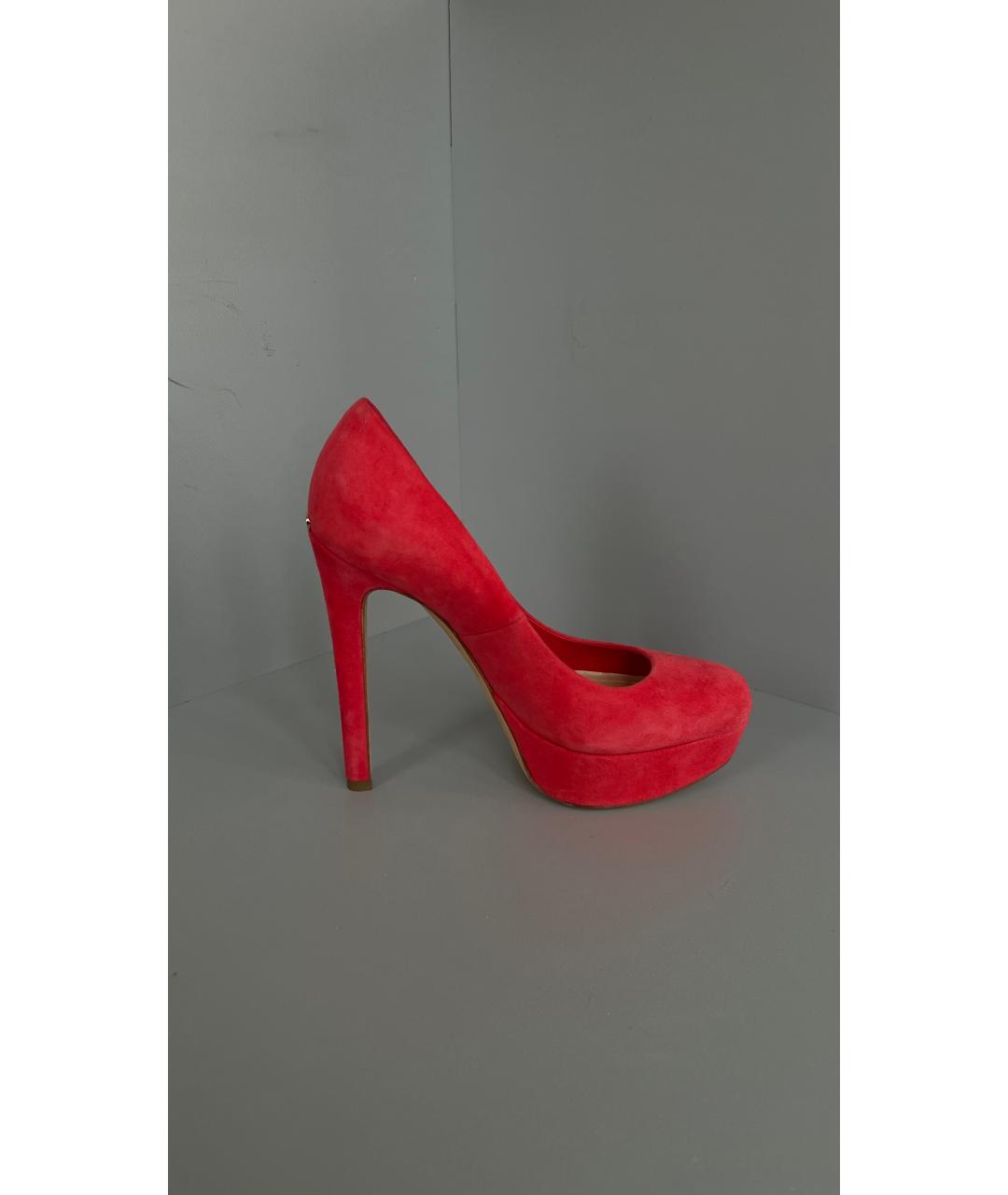 CHRISTIAN DIOR Красные замшевые туфли, фото 8