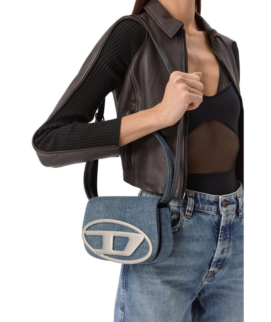 DIESEL Синяя деним сумка через плечо, фото 2