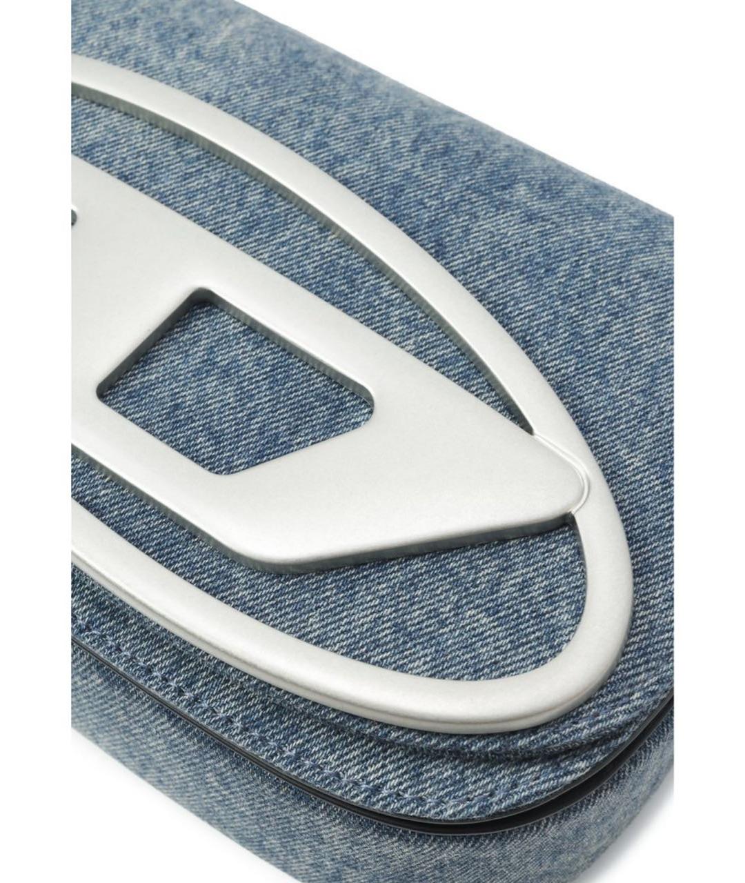 DIESEL Синяя деним сумка через плечо, фото 5