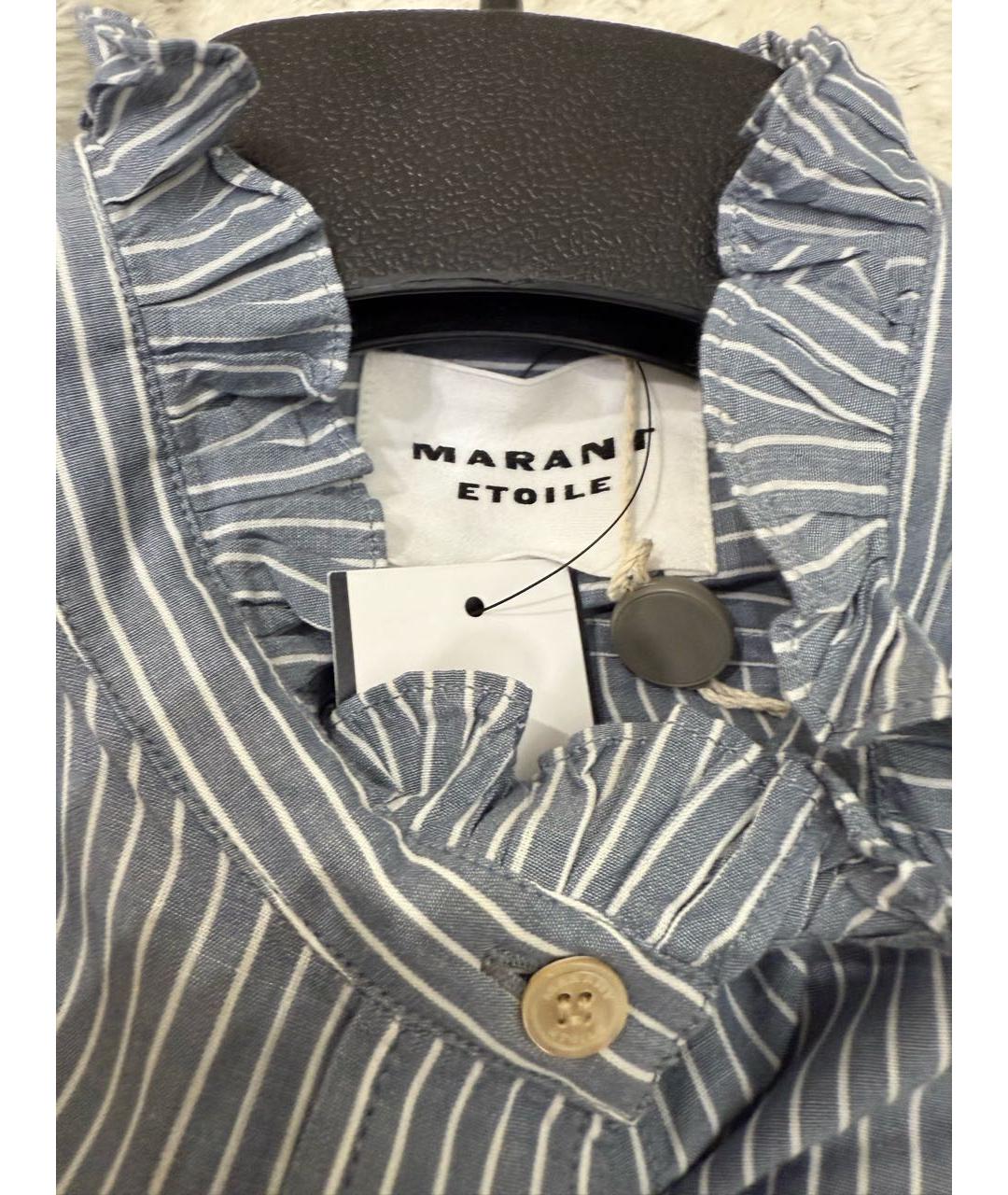 ISABEL MARANT ETOILE Голубая хлопковая рубашка, фото 4